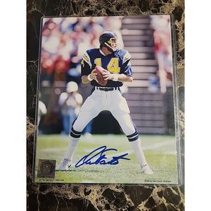 Dan Fouts‎ Autographed 8x10 Photo W/coa